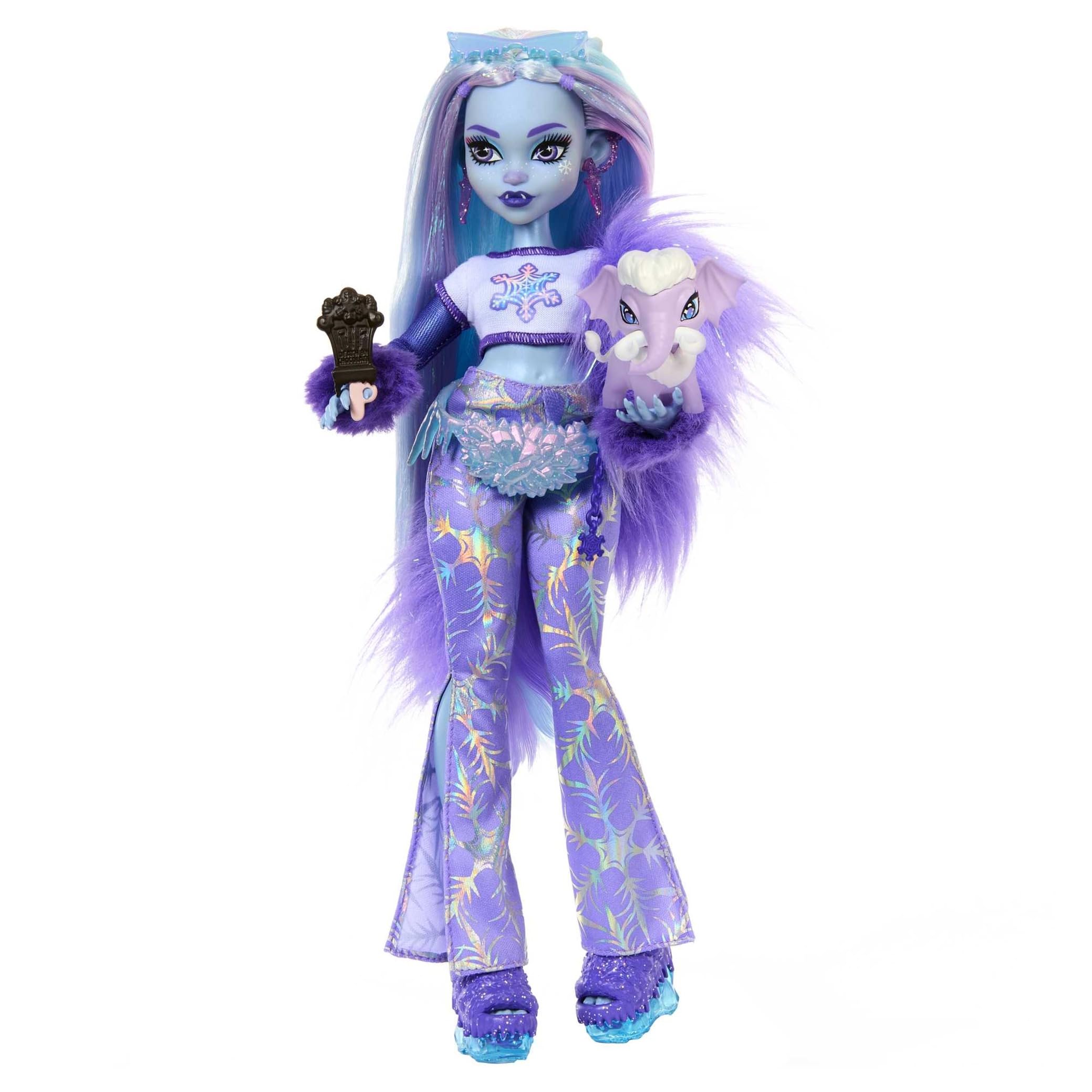 Monster High Abbey Bominable Doll | Yeti Doll in Furry Purple Clothes with Pet M