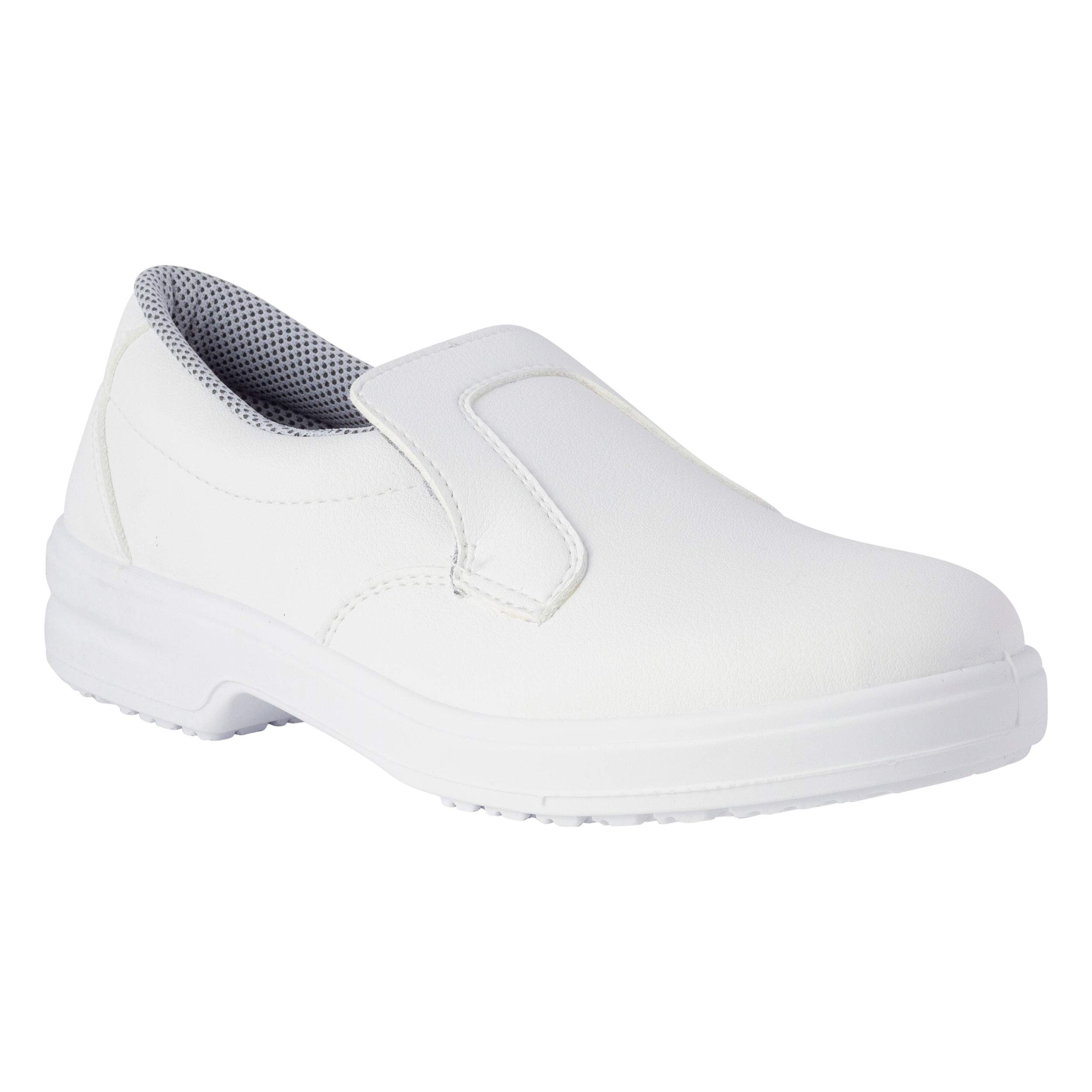 REPOSA Nurse Work Shoes, Closed Toe Moccasin Work Shoes, Breathable Microfiber U