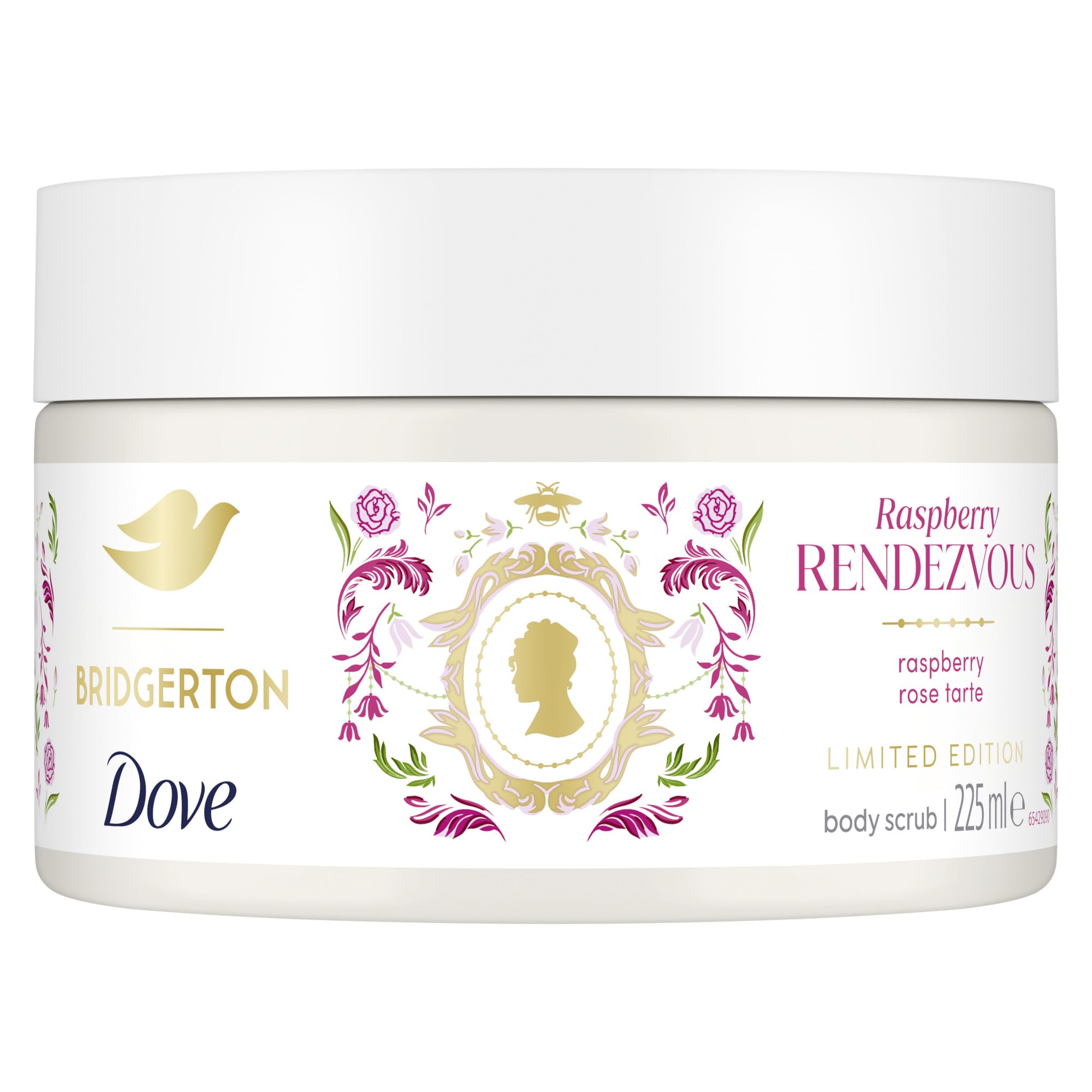 Dove Limited Edition Bridgerton Raspberry Rendezvous Body Scrub exfoliating scru