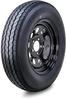 Free Country Trailer Tire Wheel ST205/75D15 6Ply C 101L 5x4.5 Black Mod Rim | Assembly with 5 Lug on 4.5" PCD Black Mod Rim