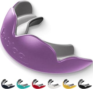 lobloo® PRO-FIT Sports Mouthguard – Ultra Slim 1mm | Dentist-Level Protection | Precision Vacuum-Fit | Oxygen Performance | MMA, Boxing, Football, Basketball.(Large +14yrs, Purple)