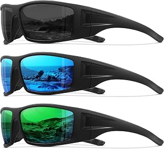 Polarized Sports Sunglasses for Men Women,Driving Fishing