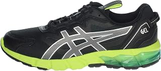 Asics Hombres Gel-Quantum 90 Sneaker, Black/Aizuri Blue, 44 EU