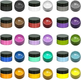 BOOLOOEN 15 Jars Chalk Paste Paint Set, Fabric Silk Screen Printing Ink Adhesive Stencil Paint, DIY Home Decor Mesh Transfers Paste Painting on Wood, Chalkboard, Furniture, Crafts Art Paste Supplies