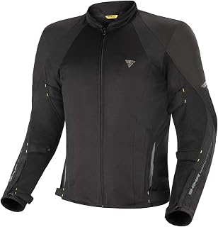 SHIMA JET | Breathable MESH Panels, Waterproof, Removable Membrane, Level 2 Back Protector Included, Advanced Adjustment (Black, L)