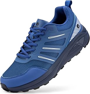 FitVille Mens Extra Wide Trail Running Shoes Lightweight Cushioned Sneakers