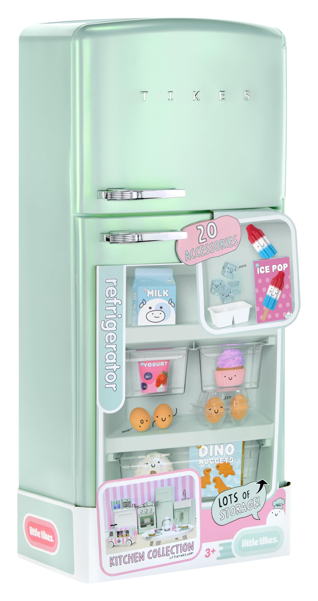 Little Tikes Sweet Spaces Modular Kitchen Refrigerator - Sea Foam Toy Refrigerat