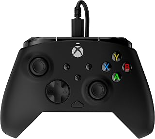 Turtle Beach Rematch Core Wired Gaming Controller, Xbox Series X|S, PC | Xbox One, Hall-Effect Thumbsticks, Audio Controls, Rumble Motors & Impulse Triggers, Ergonomic, Black