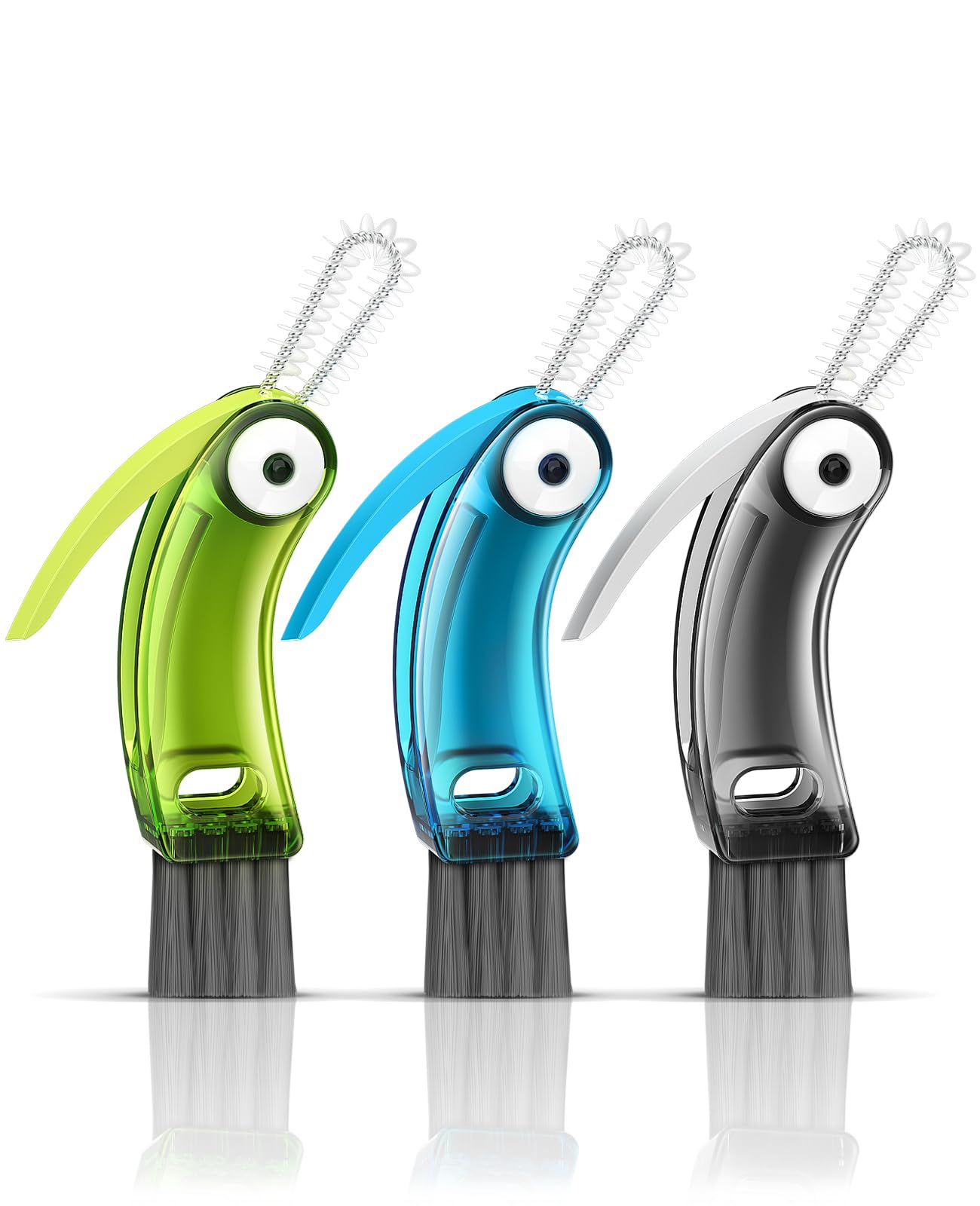 3 in 1 Cup Lid Cleaning Brush 3 PCS - Home Kitchen Multifunctional Cleaning Brus