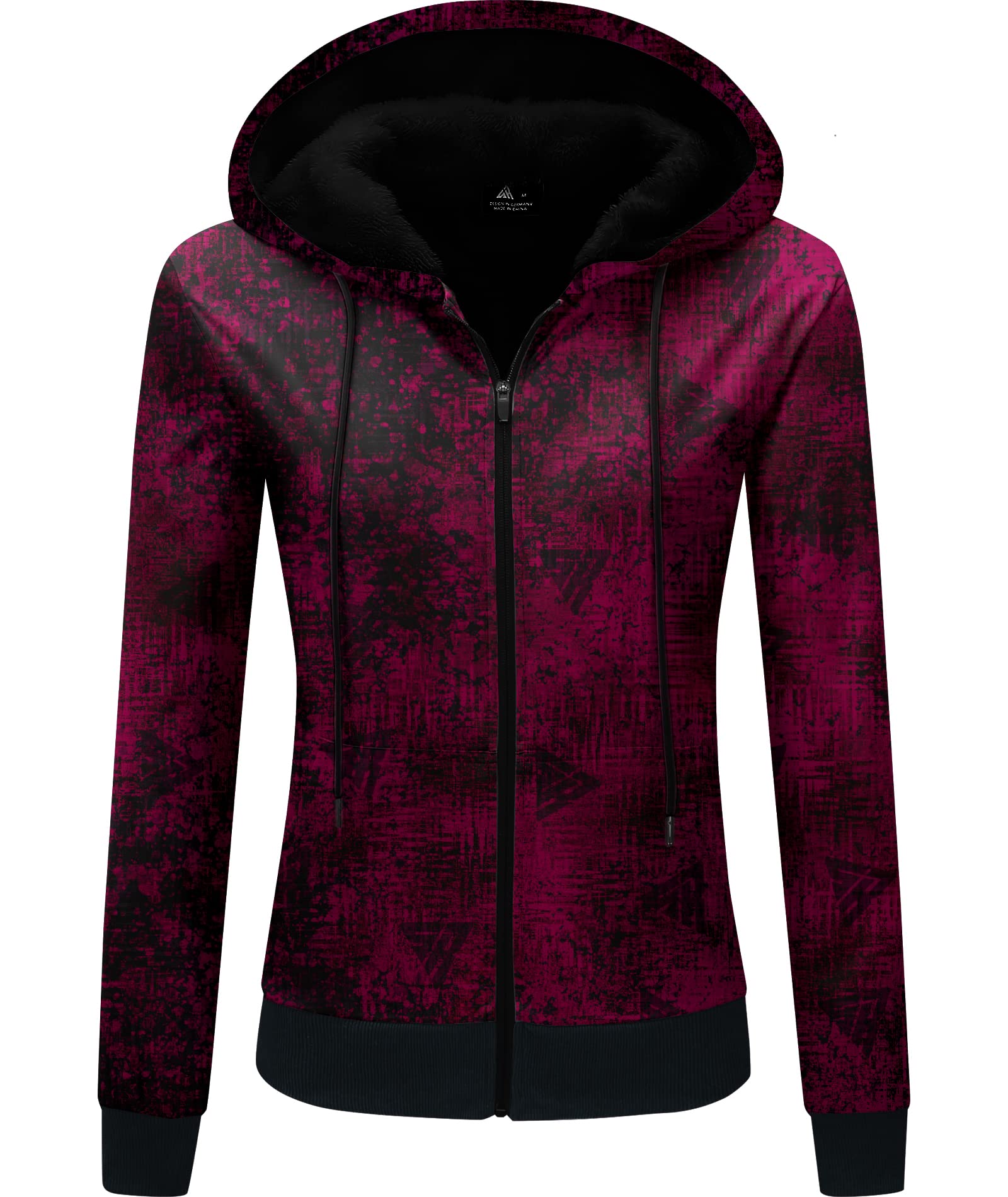 SCODI Hoodies Mens Heavy Fleece Sweatshirt - Full Zip Thick Sherpa Lining