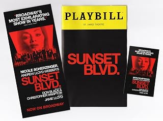 Nicole Scherzinger "SUNSET BLVD." (Boulevard) Tom Francis/David Thaxton/Grace Hodgett Young/January 2025 Broadway Musical Playbill with (2) Two Advertising Flyers