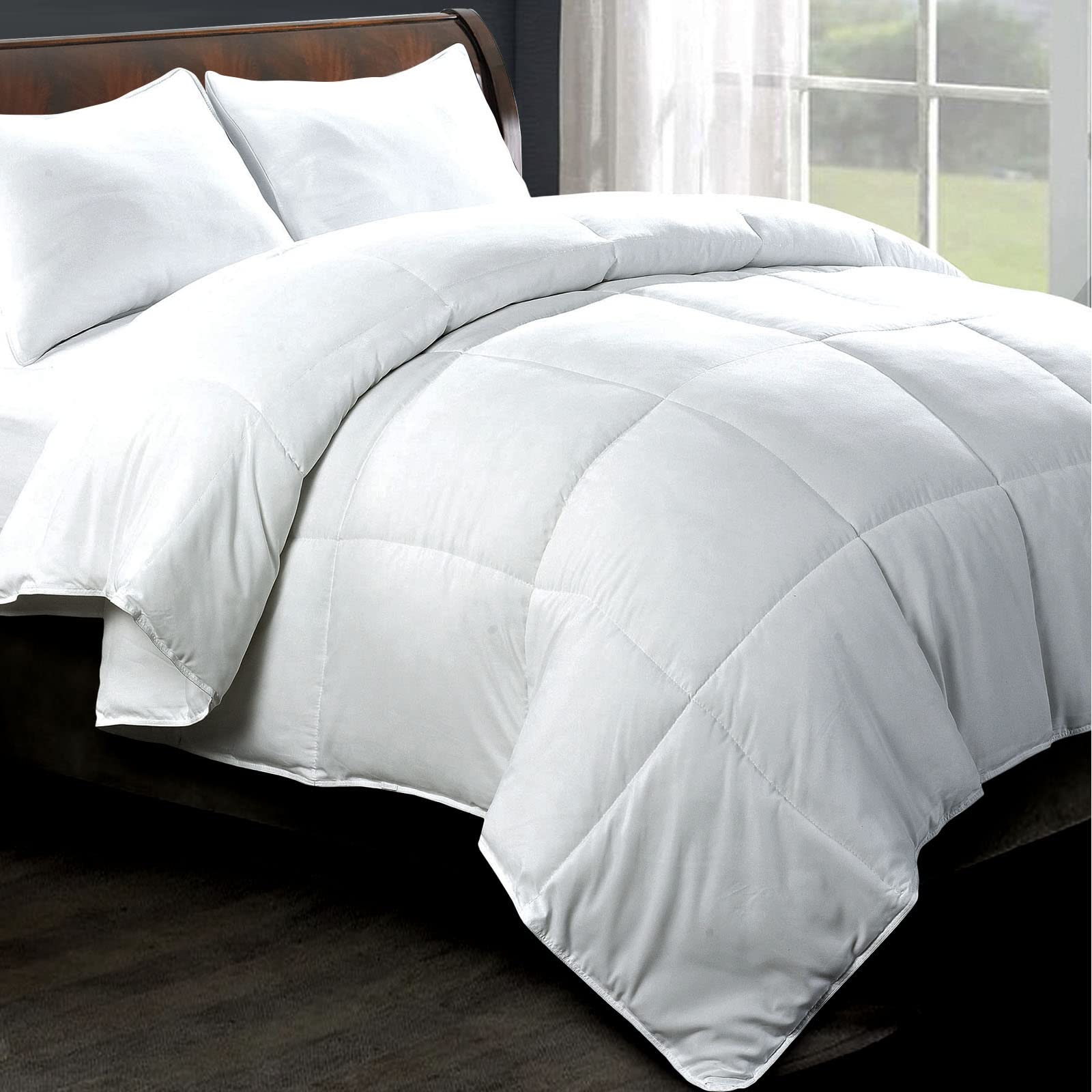 APSMILE Microfibre Quilt, Summer Duvet, Ultra Soft Lightweight Duvet, 180 GSM, D