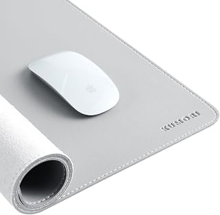 Kumori Desk Mat, 16.9 x 35.4 inches (43 x 90 cm), Compatible with Mouse, PU Leather, 0.2 inches (5 mm), Thickness for Office and Home Work, Waterproof, Stain Resistant, Heat Resistant, Large Mouse Pad