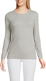 Lands' End T-shirt da donna in cotone a coste