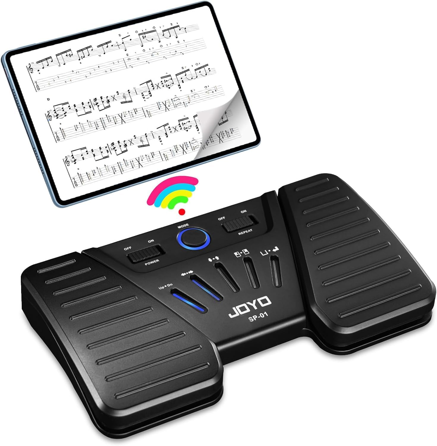 JOYO Wireless Page Turner Pedal Bluetooth Foot Switch for iPad/Tablet/Phone Work
