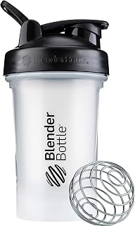 BlenderBottle Classic V2 Plastic Shaker Bottle 20 oz Clear/Black
