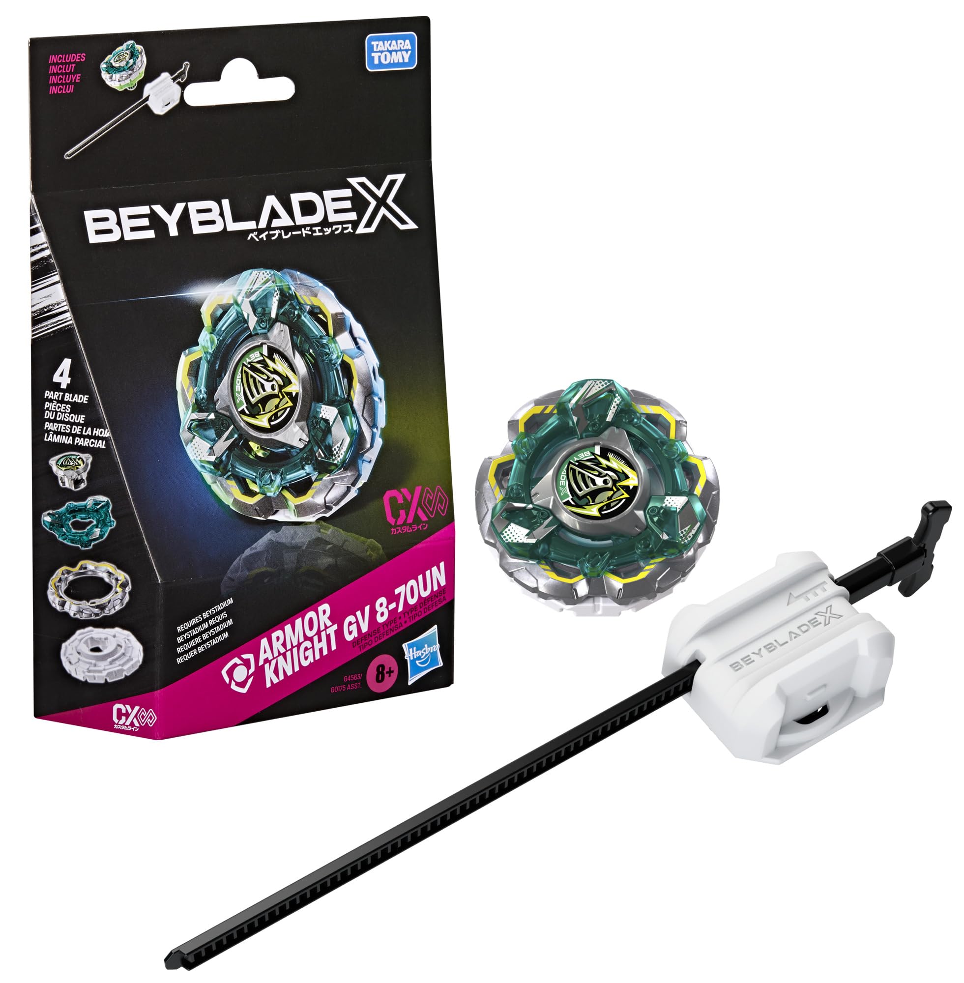 Beyblade X Fortress Knight GV 8-70UN CX Infinity Starter Pack Set, Takara Tomy D