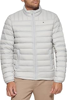 Tommy Hilfiger Men's Outdoor Down Coat Foldable Down Jacket