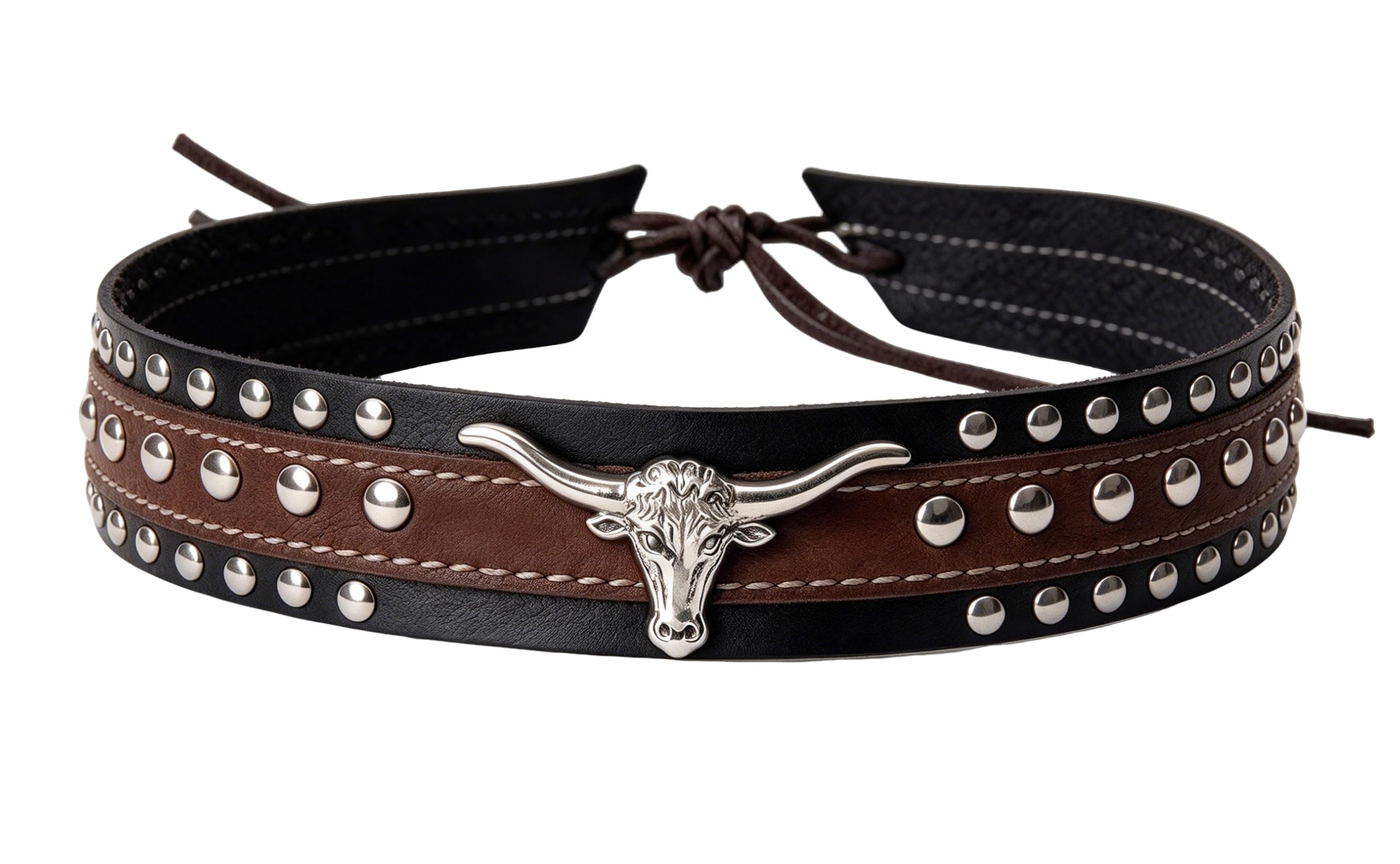 Bandeaux de cowboy en cuir noir pour homme et femme – Bandeau de chapeaux occide
