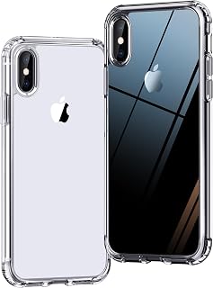 ONES for iPhone X/Xs Case, Not-Yellowing with Anti-Scratch Clear Back, 10 FT Military-Grade Drop Protection, Shockproof Slim Phone Case for iPhone 10 / 10s Tough Cover, 5.8 inch