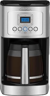 Cuisinart Coffee Maker, Programmable, 14-Cup Glass Carafe, DCC-3200 | Stainless steel PerfecTemp coffee machine with 1-4 cup settings, strength control, auto-off, reusable gold tone filter