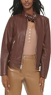 Levi's Women's Faux Leather Motocross Racer Jacket (Standard and Plus)