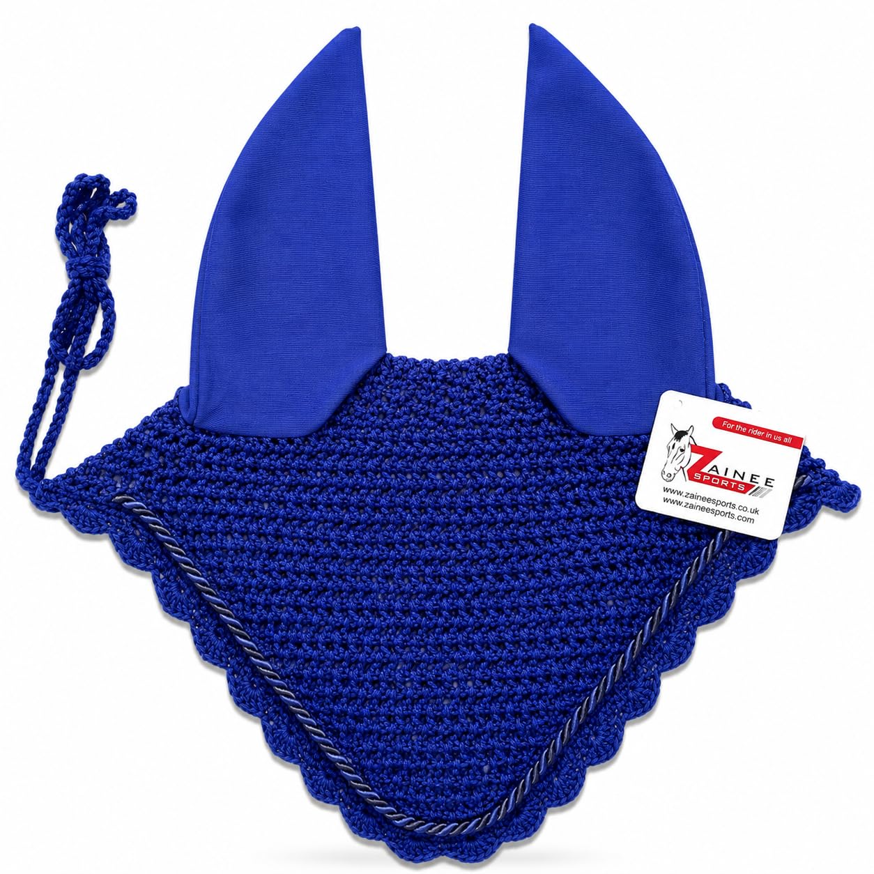 Zainee Sports Handmade Crochet Horse Fly Bonnet – Ear Bonnet Fly Veil for Horses