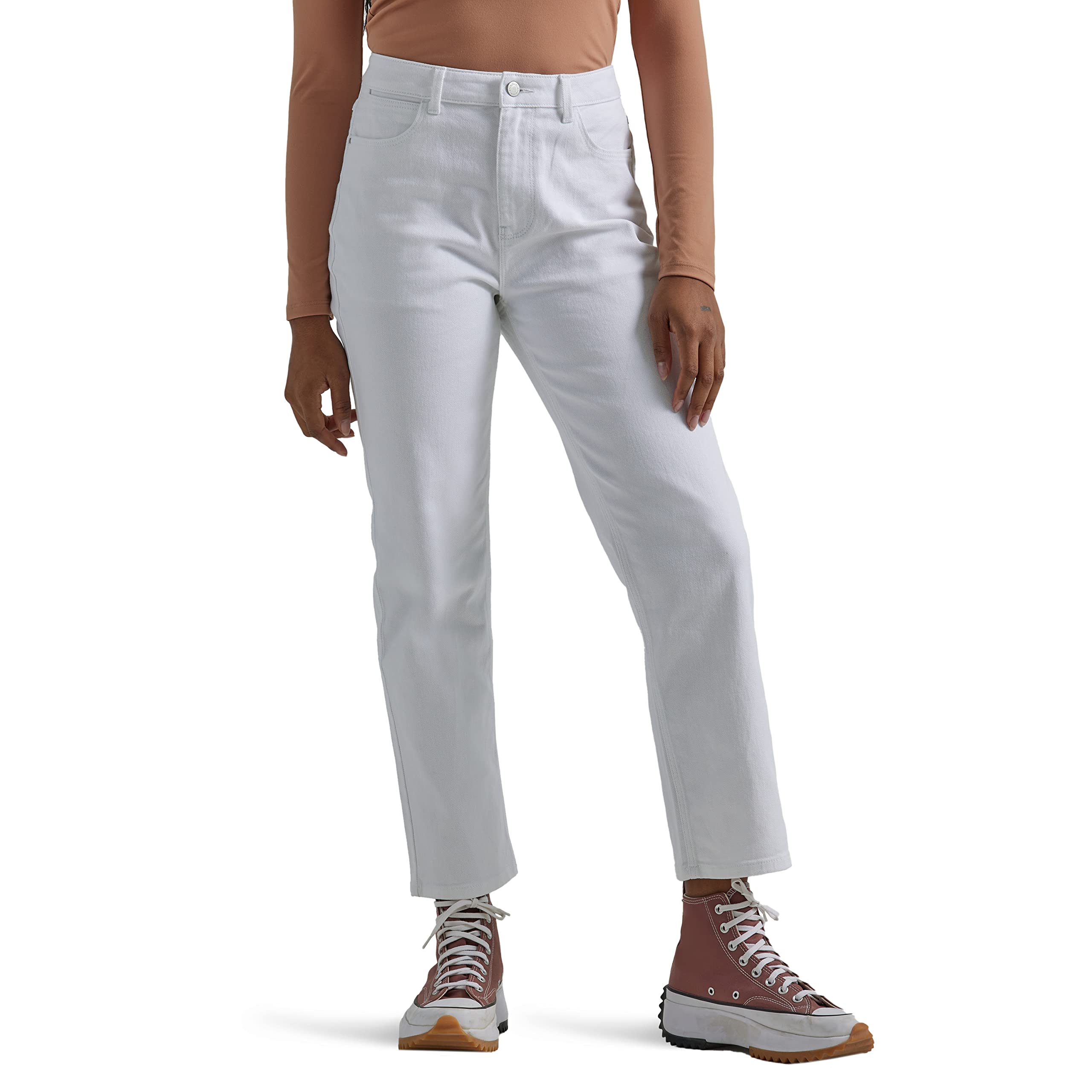Wrangler Women's Rodeo Jeans with High Waistband and Straight Leg Jeans