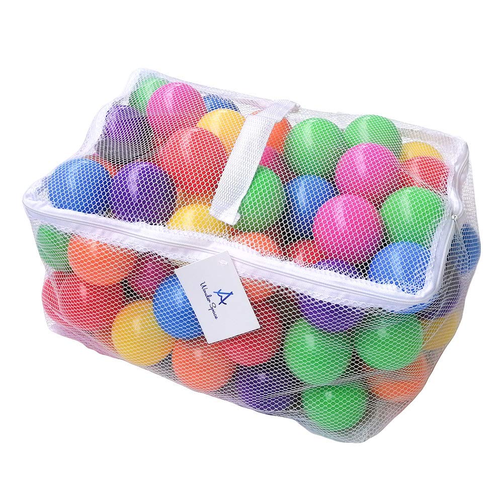 Wonder Space Soft Pit Balls, Chemical-Free Crush Proof Plastic Ocean Ball, BPA F
