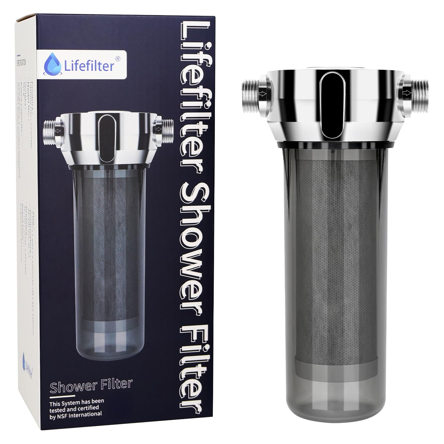 Lifefilter PRO Carbon Shower Head Filter System for Hard Water