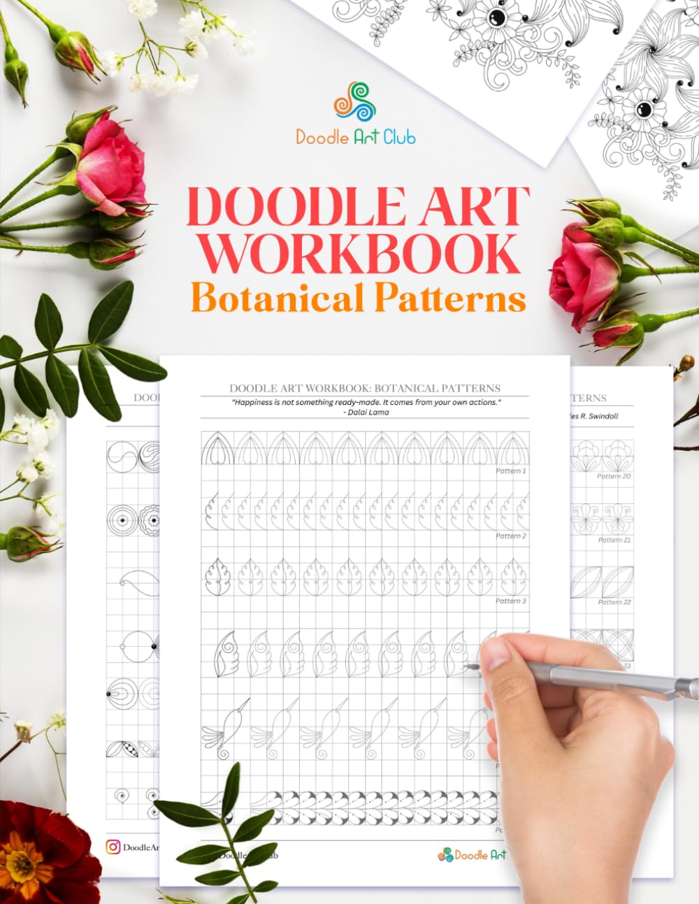 Doodle Art Workbook: Botanical Patterns (Doodle Art Practice Workbooks)