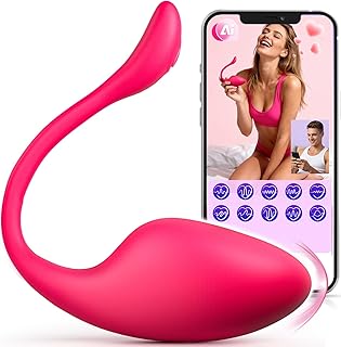 ECRVOM Dildo Vibrator Sex Toys, APP Controlled Panty for Women Men Couples | APP Remote Controlled Egg Vibrators with 9 Modes, G Spot Anal Clitoral Stimulator, Rechargeable Wearable Strapon Sex Toy