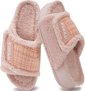 KuaiLu Cushion Slippers for Women with Orthotic Arch Support