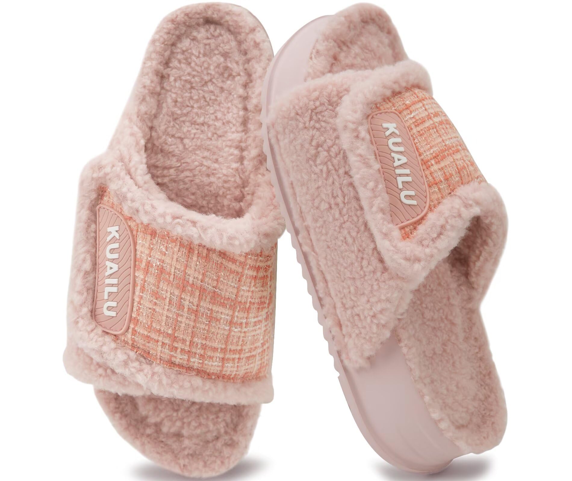 KuaiLu Cushion Slippers for Women with Orthotic Arch Support