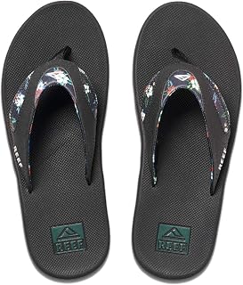 Reef Flip Flops, Fanning Black///White