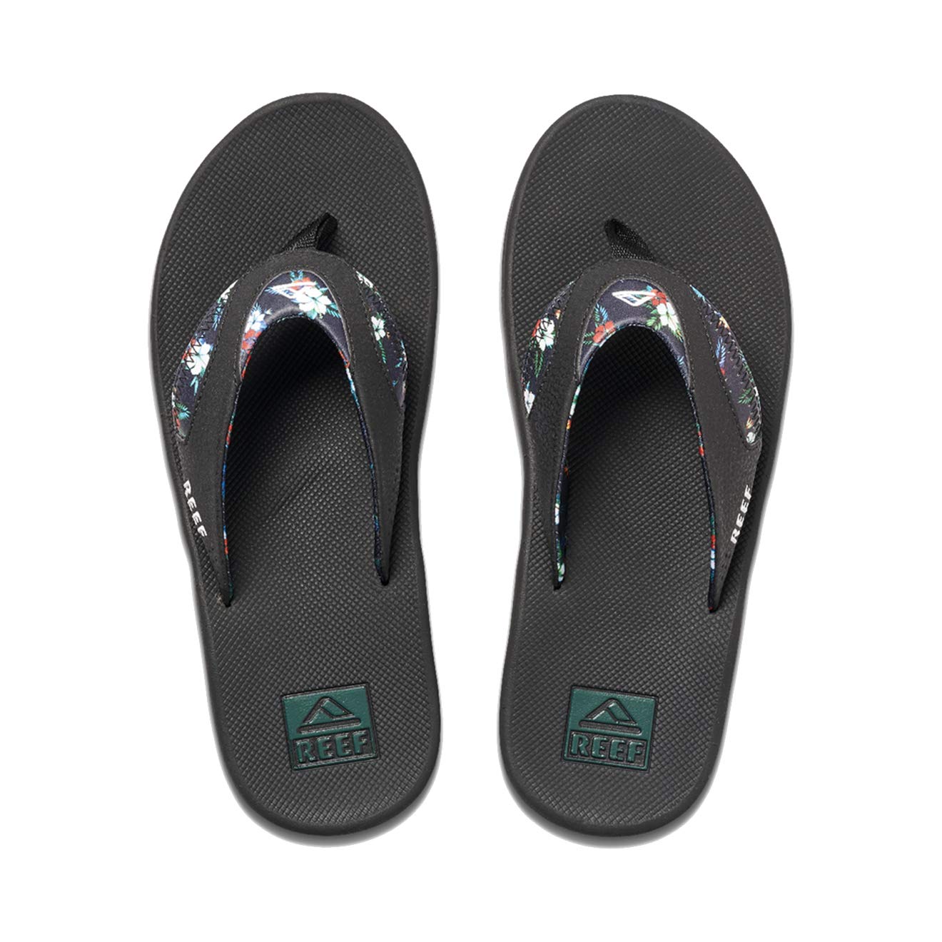 Reef Flip Flops, Fanning Black///White