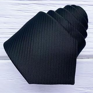 Mens 2.36" Skinny Tie Black Classic Formal Event Necktie with Gift Box