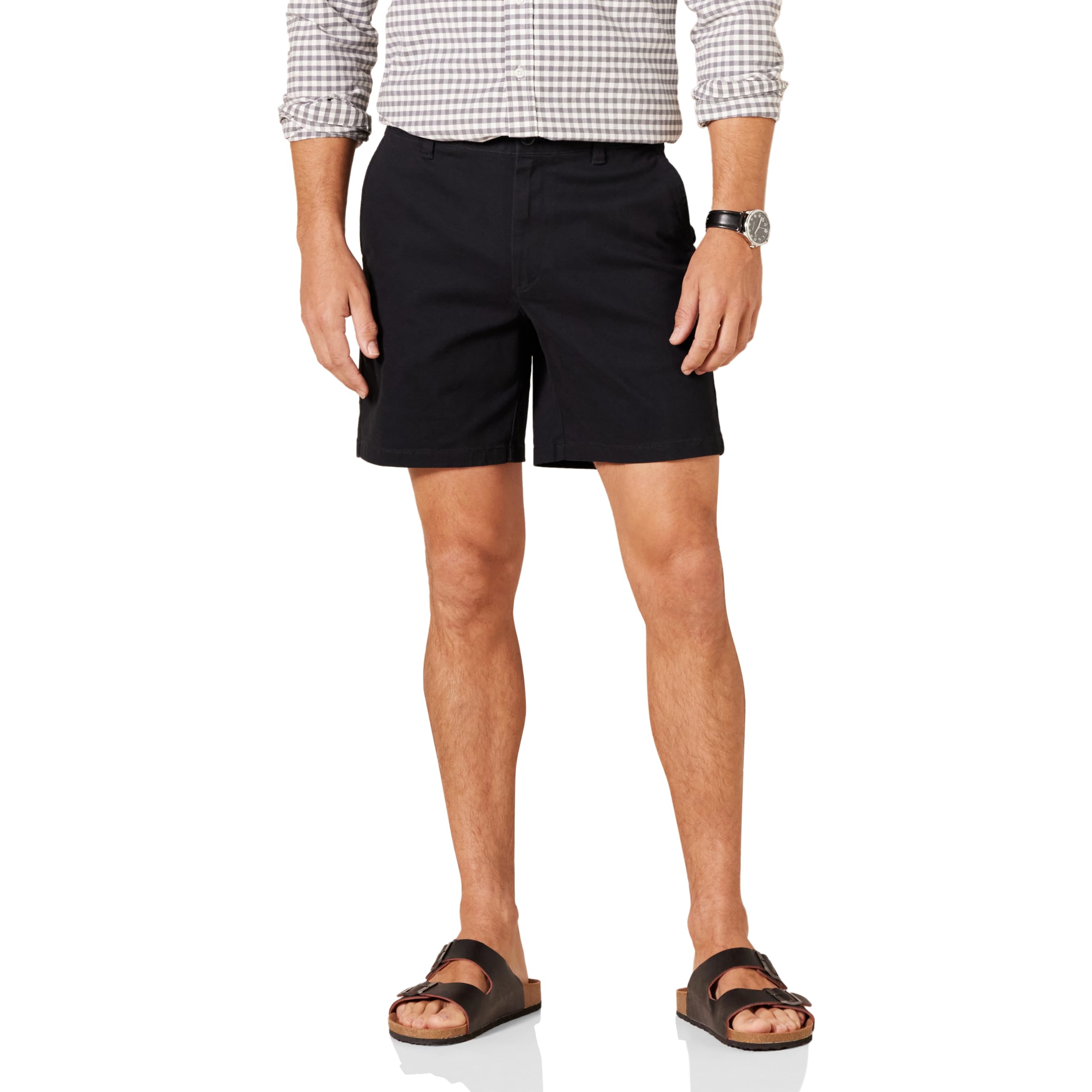 Amazon Essentials Men's 7" Cotton Blend Stretch Chino Shorts