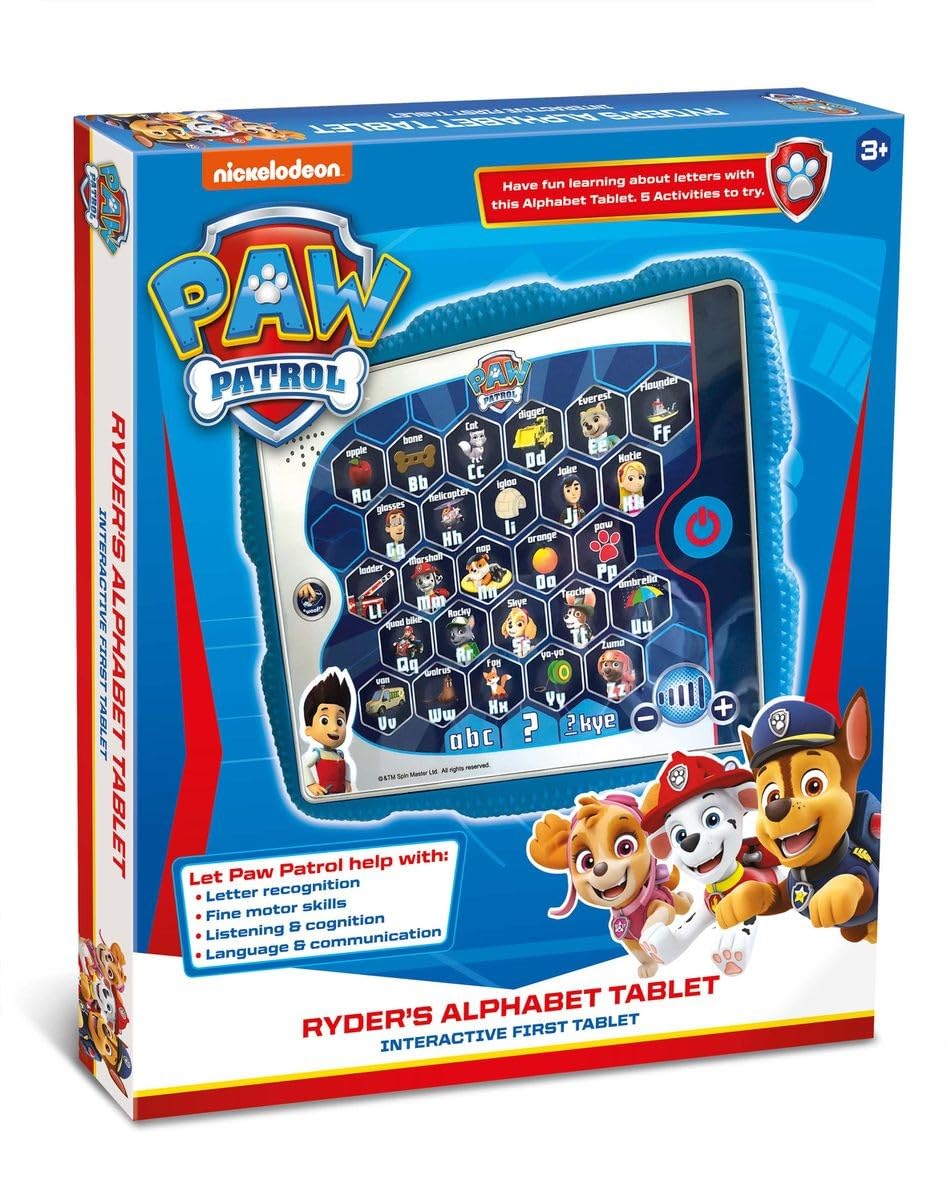 Paw Patrol Toys,Paw Patrol Ryder's Alphabet Tablet Toy for Kids - Helps Child De