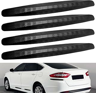 BokWin 4-Packs Black Bumper Guard Strip | Anti-Collision Patch, Anti-Scratch Protector Trim, Universal for Cars SUV Pickup Truck
