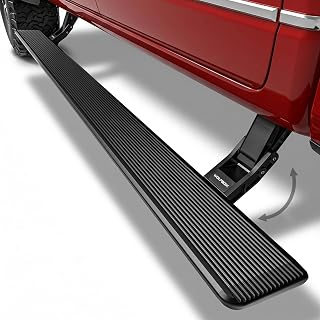 WOLFBOX Power Running Boards for 2025-2026 Ram 1500 Crew Cab | 660lb Load, Rust-Proof, Non-Slip, No-Drill Install, LED Lights &amp; 5-Yr Warranty, E-RB01