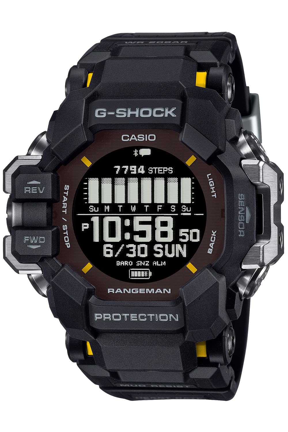 G-SHOCK Casio Master of G Land Rangman GPR-H1000-1JR Montre pour homme Noir