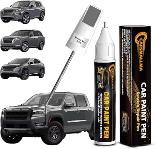 carsmallma Boulder Gray (KBY) Touch Up Paint for Nissan | for Nissan Boulder Gray (KBY): color-matched paint pen and brush for chips, scuffs and scratches