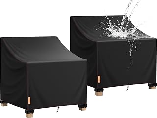 Patio Chair Covers Waterproof 2 Pack, 420D Oxford 33''x34''x31''