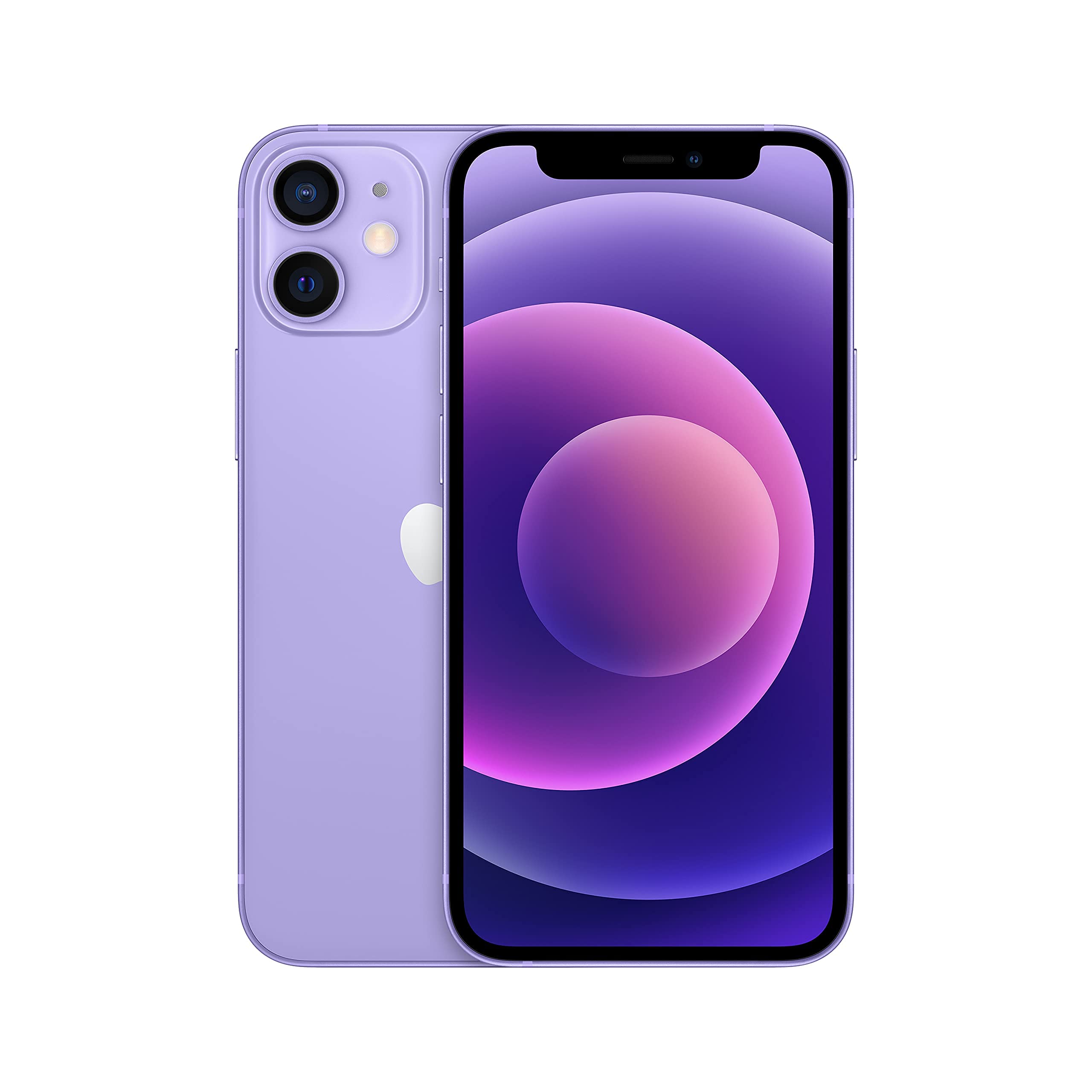 Apple iPhone 12 mini, 128GB, Purple - (Renewed)