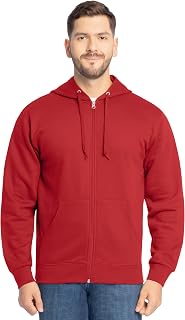 Fruit of the Loom Eversoft Fleece Full Zip Hoodie Sweatshirt