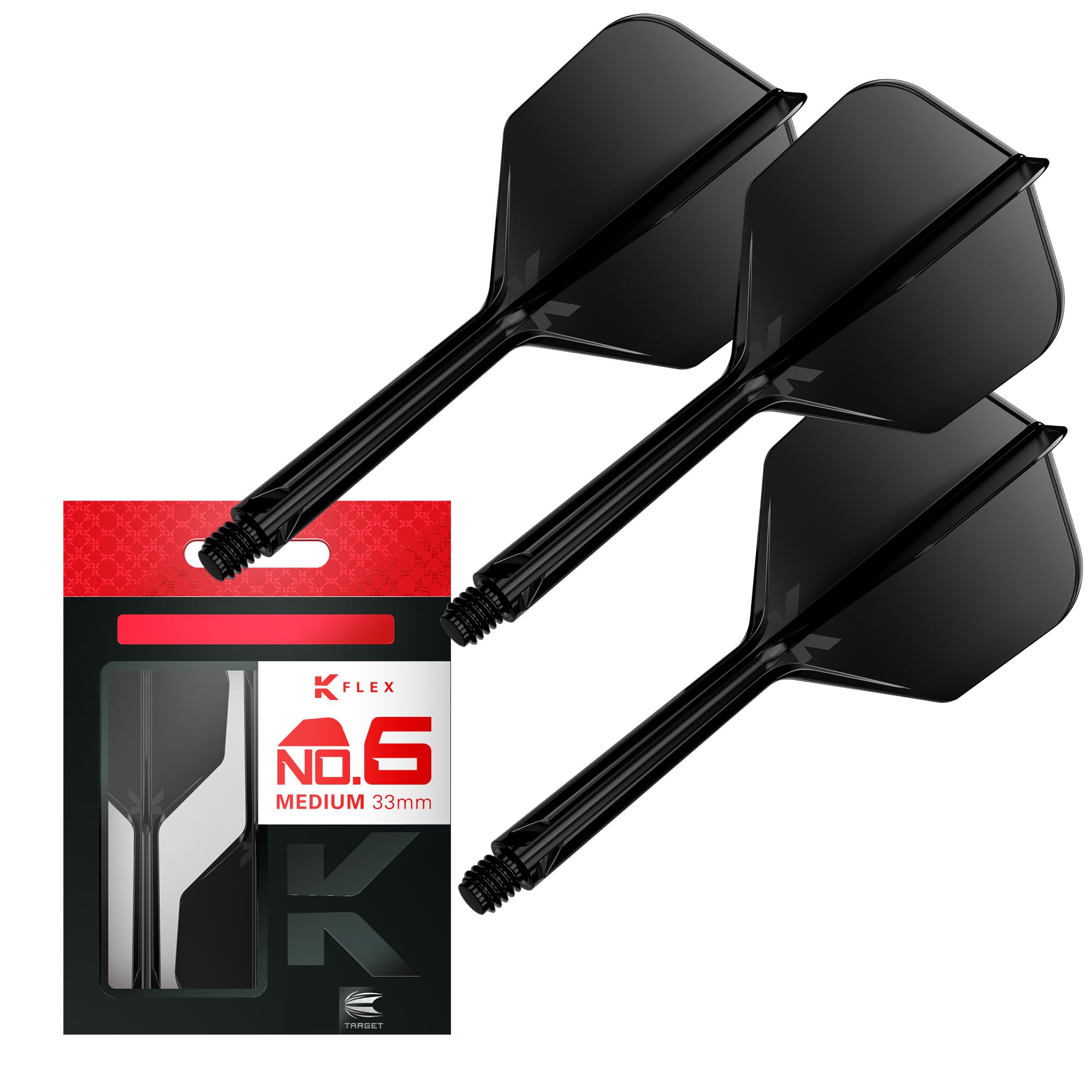 Target Darts K Flex Integrated Dart Flights And Shafts, No.6 | Pack Of 3 K-Flex 
