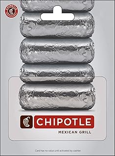 Chipotle Physical Gift Card | Traditional - $30