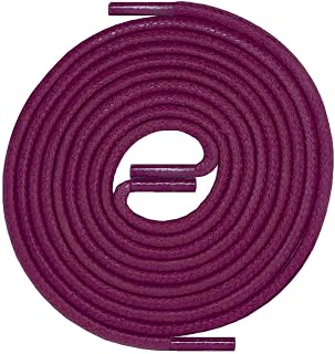 Finest Waxed Laces – Diameter 2.5 mm – 34 Colours – 45 to 150 cm Premium Grandson – Strong Round Shoe Laces Shoelaces – /100% Cotton Waxed