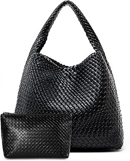 Large Woven Tote Bag for Women Weave Purse Woven Leather Handbag